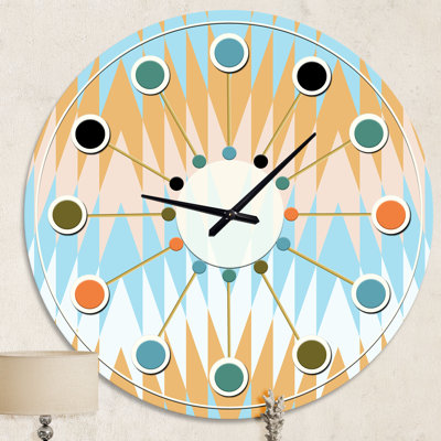 Horloge murale rétro Mid-Century