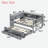 Wood Daybed With Trundle, Storage Drawers, Side Shelves And Desk-835404154-835404153
