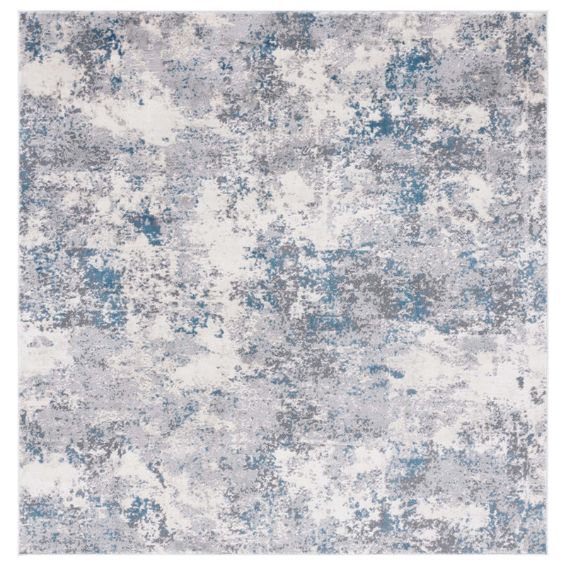 Brantner Performance Abstract Rug, Square 6'7"