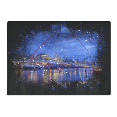 Tempered Glass Millennium Bridge in Newcastle Chopping Board