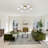 7-light Sputnik Semi Flush Mount-114221766