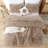 Fluffy Comforter Set 3 Pieces- All Seasons Luxury Fuzzy Comforter With Two Pillowcases-116925519-116925514