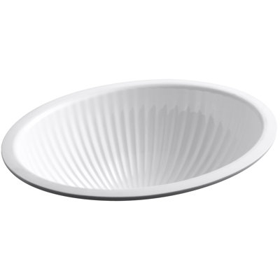 Linia Ceramic Oval Undermount Bathroom Sink