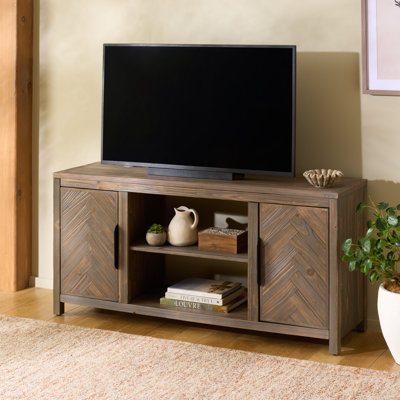 Jerah 2 Cabinet Fir TV Stand