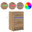 Bedside Cabinet 38 X 34 X 61 Cm Engineered Wood-1398935515