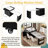 Kitchen Island With Extendable Dining Table, Power Outlet, 2 Drawers, 2 Side Open Shelves And Double-sized Storage Design