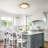 25.2" Gold LED Flush Mount Ceiling Light Fixture