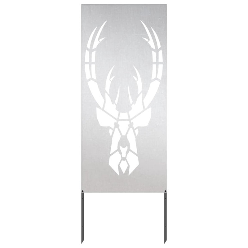 140cm H x 50cm W Fence Panels Included, Silver, 140cm H x 50cm W x 1.7cm D