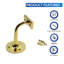 Handrail Bracket Brass Heavy Duty Bracket For Stair Railing Handrail Wall Mount With Screws 4 Pack