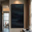 Grande toile murale encadrée - Minuit abstrait bleu foncé et noir, impressions minimalistes modernes 60 po x 30 po-1774650095-1774650080
