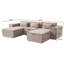 Canapé modulaire 5 pièces avec repose-pieds Berrysburg-129163581-129163585