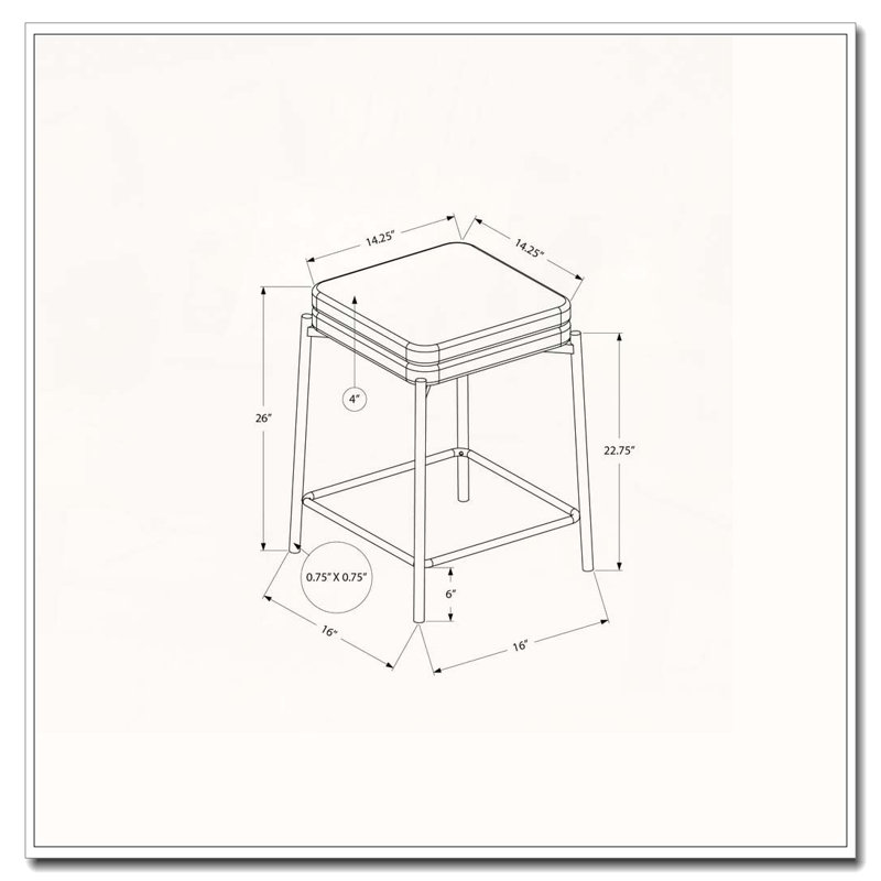 Tabouret de bar, hauteur de comptoir, ensemble de 2,