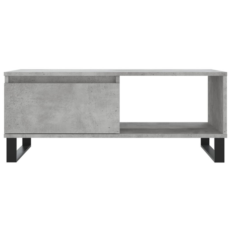 Miru Coffee Table with Storage, Concrete Grey