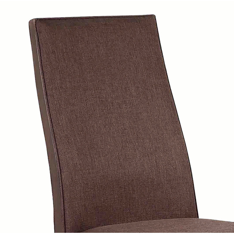 Chaise Steadman, Polyester brun, Brun foncé