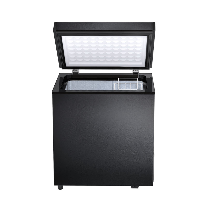 1.8 Cu.ft Deep Freezer, Chest Freezer with 2 Baskets, Fast Cooling, 7 Temps, Energy Saving, Black