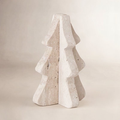 Interlocking Travertine Tabletop Tree