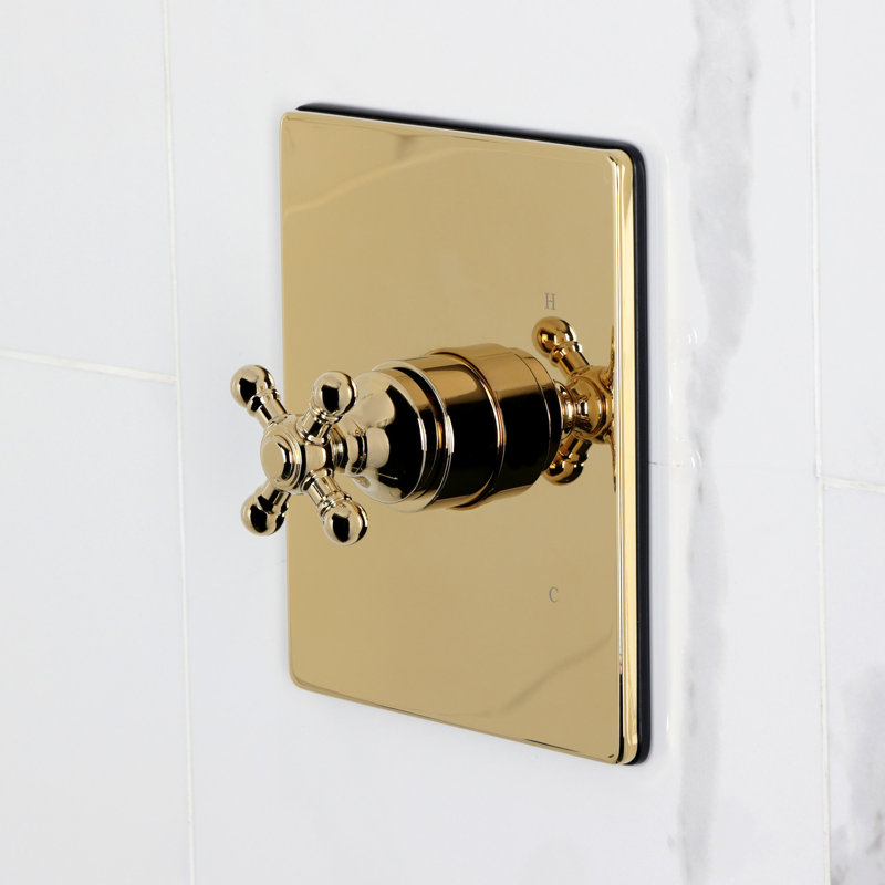 Kingston Brass Metropolitan Single-Handle Pressure Balanced Tub Faucet, Polished Brass