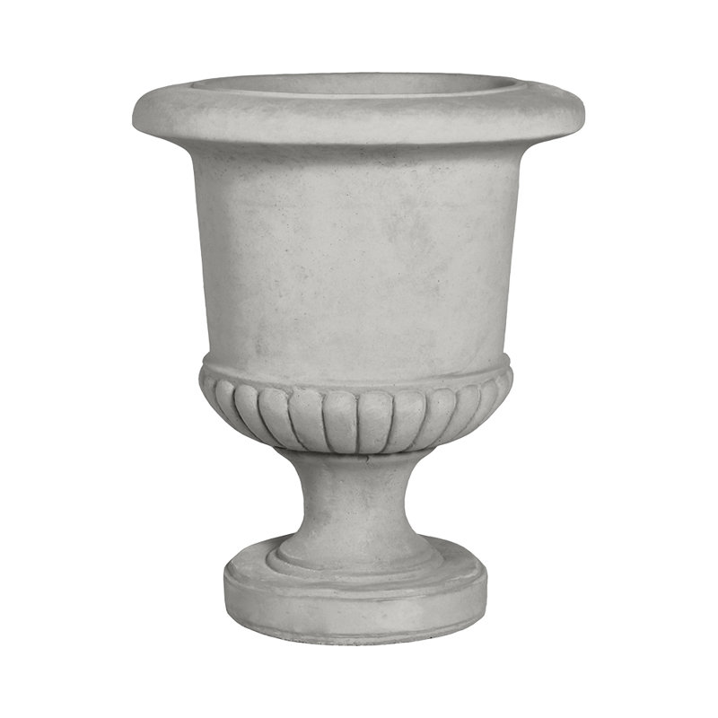 Vase classique 26,5 po - Finition naturelle - Gris