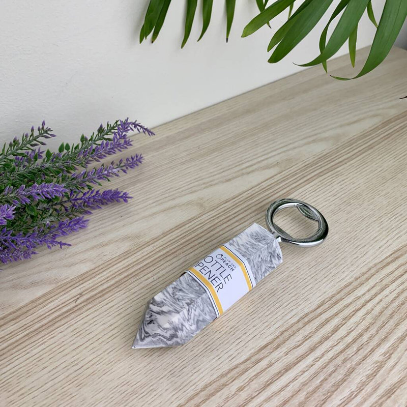 Jesmonite Bottle Opener, Grey