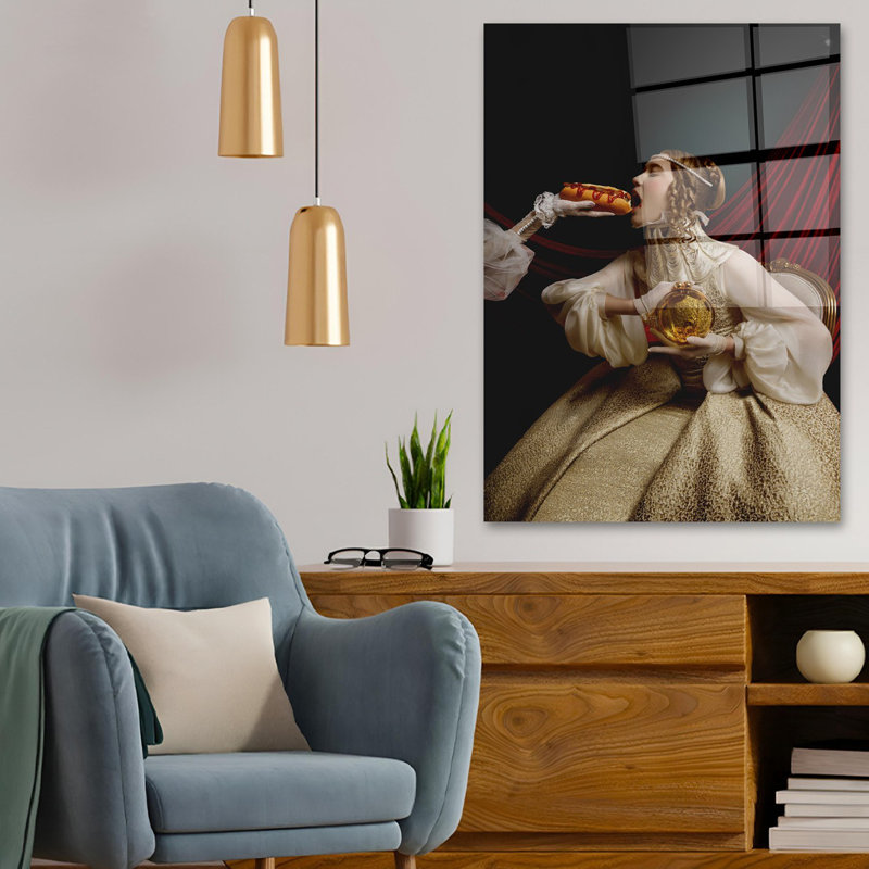 Élégante peinture décorative en verre trempé de 19,7 po x 27,6 po | 100% verre trempé, épaisseur: 0,16 pouce | Parfait pour la décoration intérieure, le salon et le bureau | Superbe œuvre d'art avec une esthétique moderne