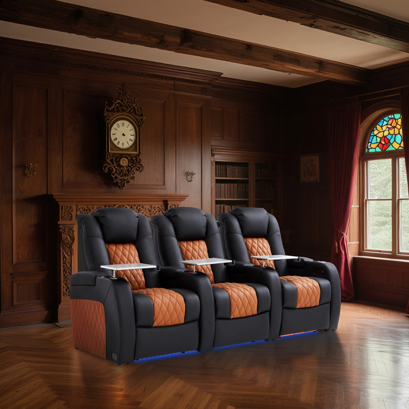 Fauteuil inclinable électrique à gravité zéro, Noir / chameau