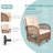 Lankin Wicker 6 - Person Patio Conversation Set with Cushions