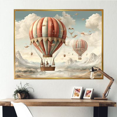 A Playful Hot Air Balloon Bliss II - Art mural en montgolfière