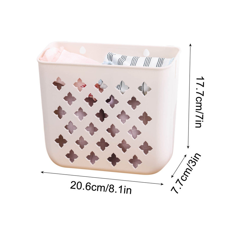 Bathroom Folding Dirty Clothes Storage Basket Laundry Basket Household Wall Hanging Large Portable Punch- Put Clothes Bucket