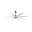 Ariella - Eight Blade Ceiling Fan - Brushed Brass Finish - Matte Black Blades-1855432150-1855432163