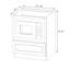 Socle pour micro-ondes en contreplaqué blanc, prêt à assembler, Kindwood Eco Shaker, 27 po L x 24 po P x 34,5 po H-131633780-134432133
