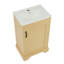 Meuble-lavabo de 20 po avec lavabo, armoire de salle de bain avec porte à fermeture douce, support de rangement et tablette réglable, meuble-lavabo