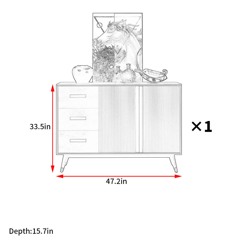 Armoire d'appoint Nordic Simple