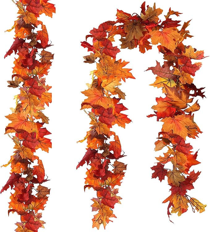 6.3cm Faux Garland, Orange