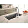 Sleek Pull Down Single Handle Kitchen Faucet with Power Boost Technology and Duralock