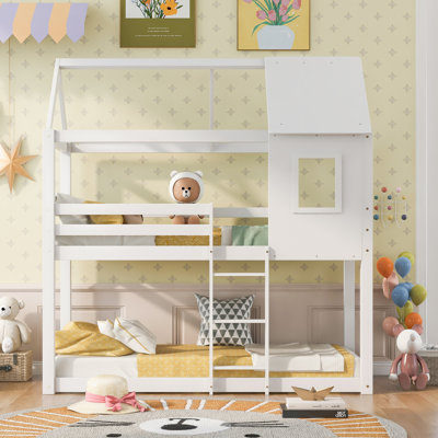 Bunk Bed with Built-in Ladder Included