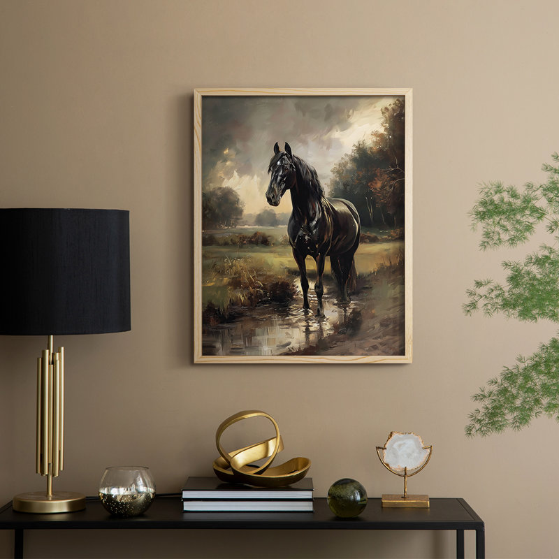 ANIMALS Series CCCCI, reproduction encadrée - bois massif, H 15 po x l 12 po