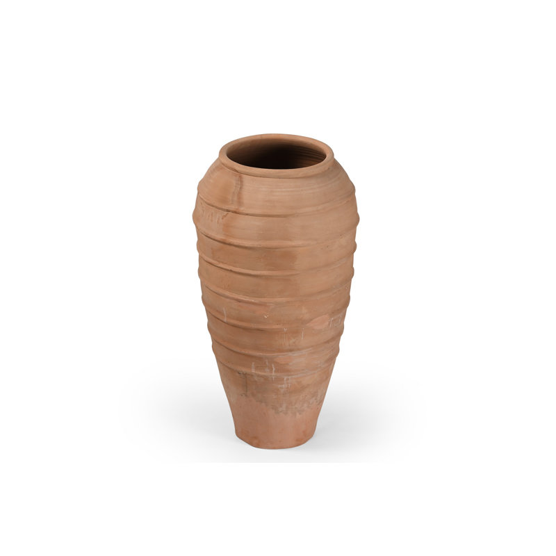 Grand pot artisanal en terre cuite