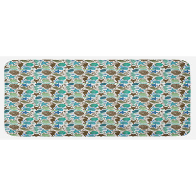 Coastal Synthetic Kitchen Mat