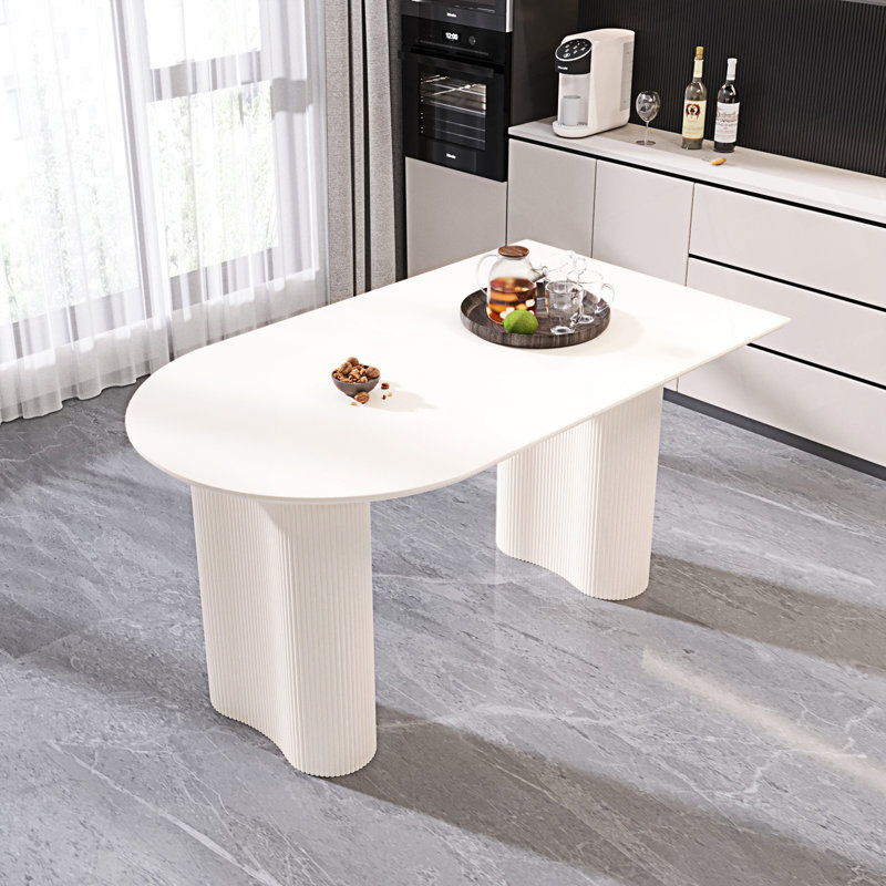 Modern Dining Table, Irregular Side Table