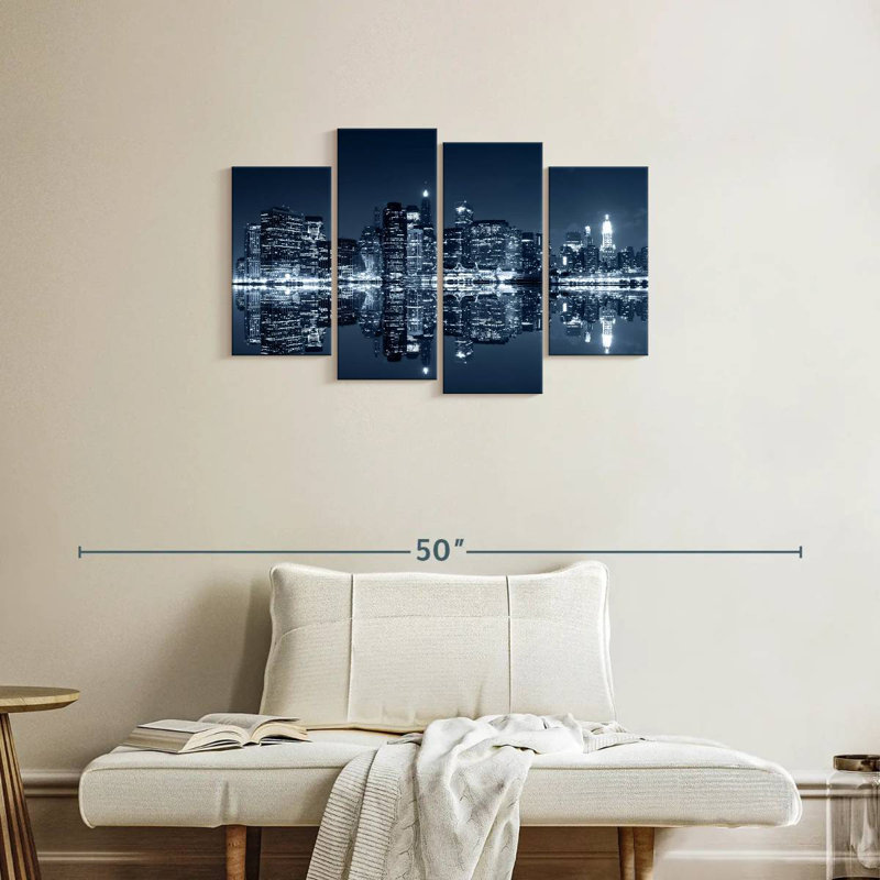 Horizon urbain de Sirci à New York, H 22 po x l 36 po