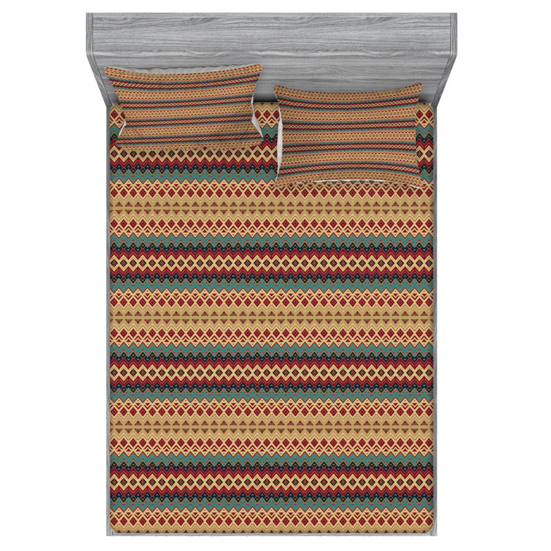 Microfiber Sheet Set, Queen Sheet Set with Fitted Sheet