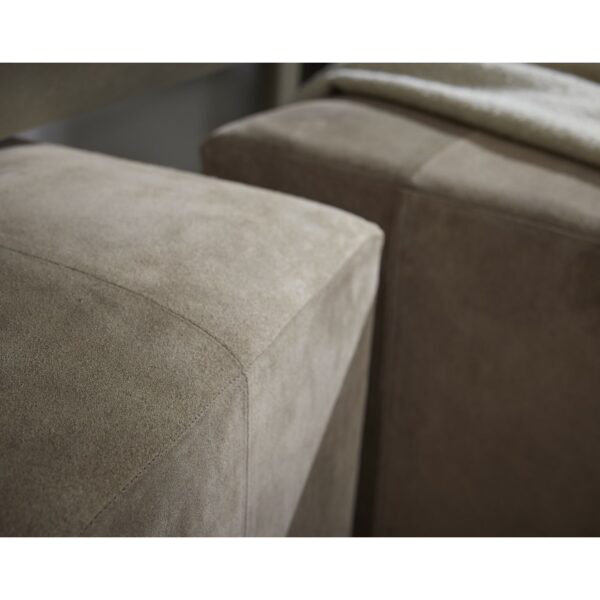 Square Leather Ottoman