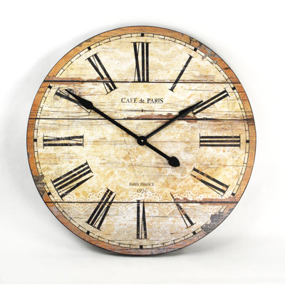 Wood Analog Wall Clock