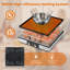 Barbecue électrique avec ensemble de fondue, deux thermostats réglables, 26 accessoires