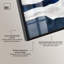 Ensemble d'art mural encadré Artful Blue Waves Duo Shadowbox par Art Remedy, cadre noir, 20 x 30-293384493-293384490