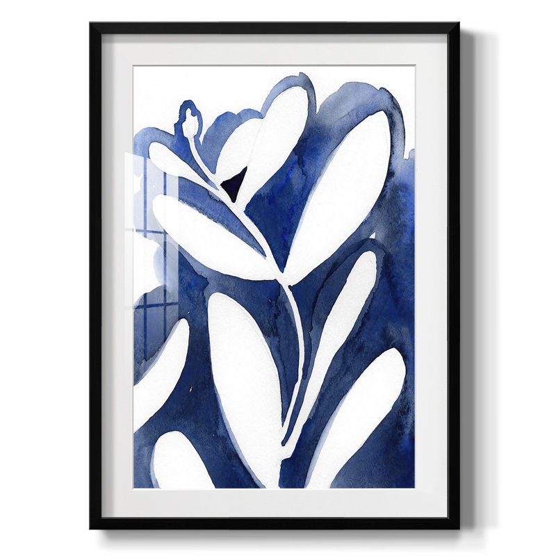 Bleu eucalyptus I - impression encadrée, H 28,5 po x l 20,5 po, Noir