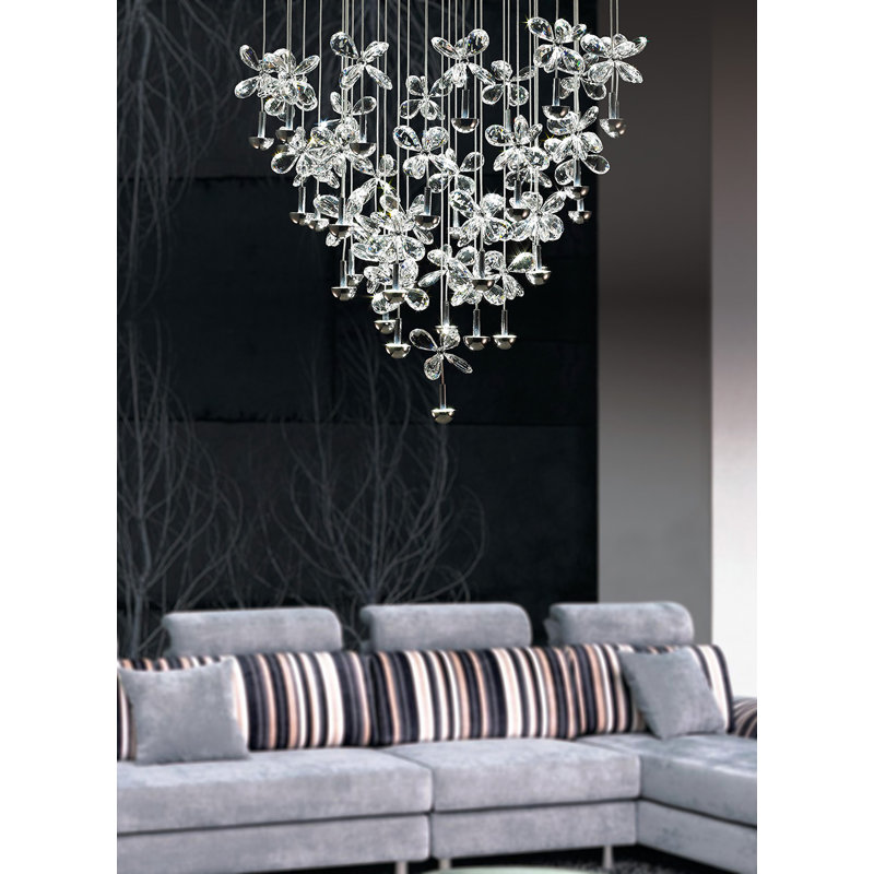 28 - Light Polished Chrome LED Pendant