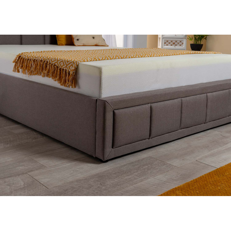 Almaha Upholstered Ottoman Storage Bed with Mattress, Super King