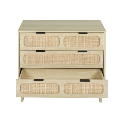 Crannell 3 - Drawer Nightstand by Bay Isle Home
