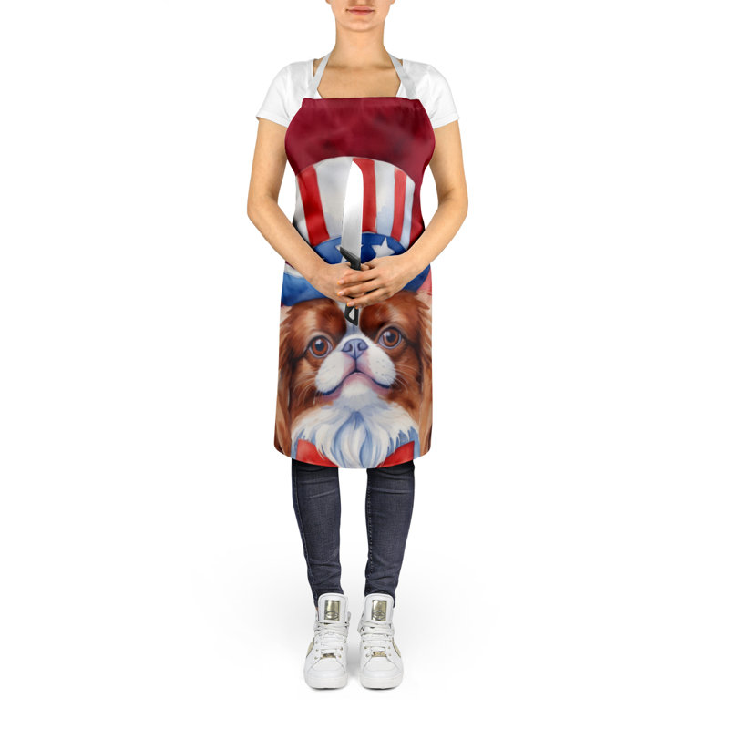 Patriotic American Apron, Brown Japanese Chin